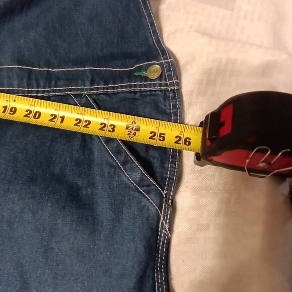 Liberty Bib Overalls Mens 48x30 Blue Denim Farmer Carpenter Workwear Utility - Picture 3 of 8